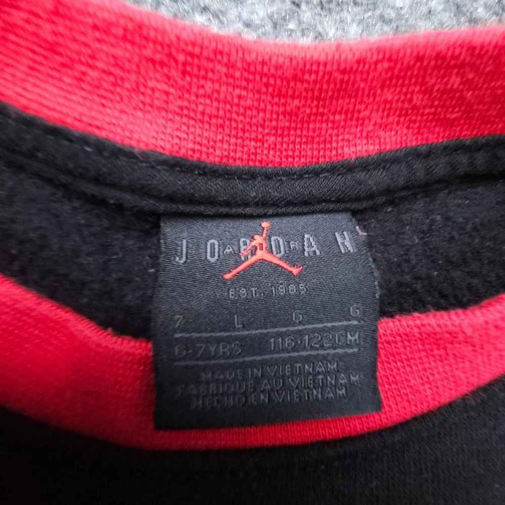 Nike Air Jordan MVP‎ 6-7  Boys Jumpman Sweatshirt Black Red